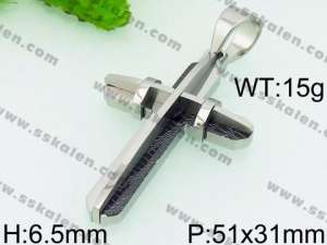 Stainless Steel Cross Pendant - KP53655-JE