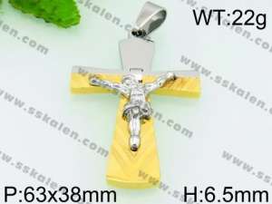 Stainless Steel Cross Pendant - KP53675-JE