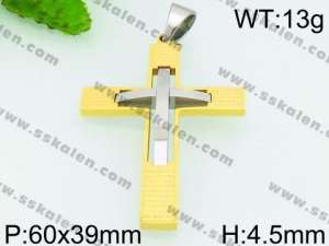 Stainless Steel Cross Pendant - KP53693-JE