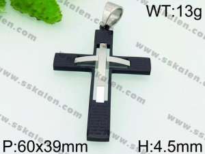 Stainless Steel Cross Pendant - KP53694-JE