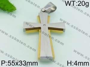 Stainless Steel Cross Pendant - KP54233-JE