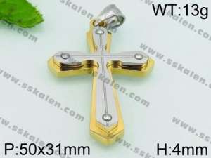 Stainless Steel Cross Pendant - KP54246-JE