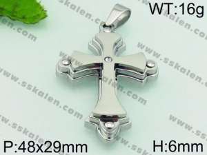 Stainless Steel Cross Pendant - KP54289-JE