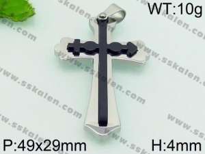 Stainless Steel Cross Pendant - KP54296-JE