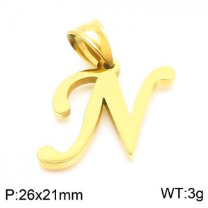 Stainless Steel Gold-plating Pendant - KP54492-CD