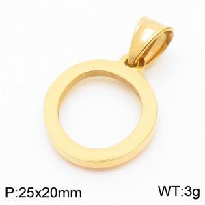 Stainless Steel Gold-plating Pendant - KP54493-CD