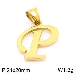 Stainless Steel Gold-plating Pendant - KP54494-CD