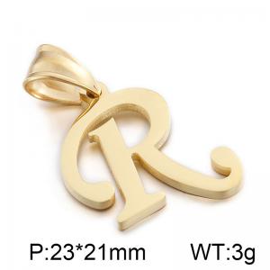 Stainless Steel Gold-plating Pendant - KP54496-CD