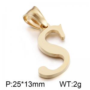 Stainless Steel Gold-plating Pendant - KP54497-CD