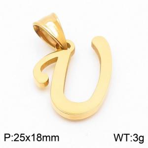 Stainless Steel Gold-plating Pendant - KP54499-CD