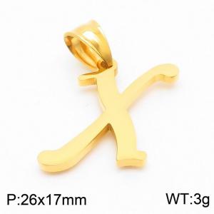 Stainless Steel Gold-plating Pendant - KP54502-CD