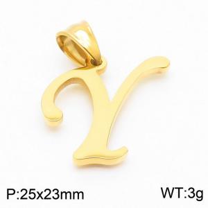 Stainless Steel Gold-plating Pendant - KP54503-CD