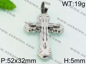 Stainless Steel Cross Pendant - KP54972-JE