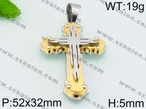 Stainless Steel Cross Pendant - KP54974-JE