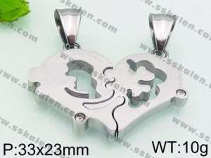 Stainless Steel Lover Pendant - KP54979-JE