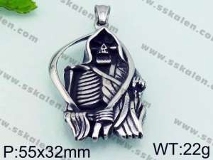 Stainless Skull Pendants - KP55146-TLX