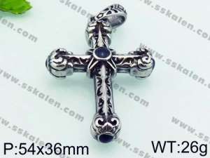 Stainless Steel Cross Pendant - KP55151-TLX