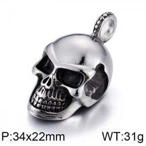 Stainless Skull Pendants - KP55229-BD