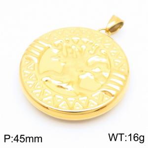 Stainless Steel Gold-plating Pendant - KP56050-K