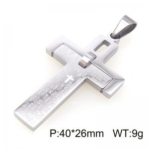 Stainless Steel Cross Pendant - KP56176-JE