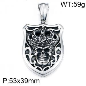 Stainless Skull Pendants - KP56532-BD