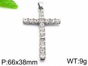 Stainless Steel Cross Pendant - KP56686-TOM
