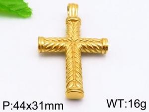 Stainless Steel Cross Pendant - KP56712-TGX