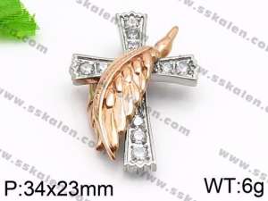 Stainless Steel Cross Pendant - KP56855-JE