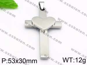 Stainless Steel Cross Pendant - KP56874-JE