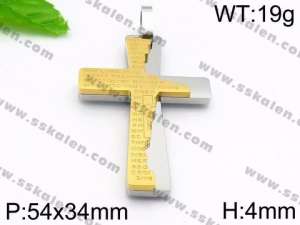 Stainless Steel Cross Pendant - KP56879-JE