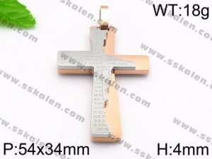 Stainless Steel Cross Pendant - KP56881-JE