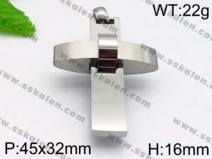 Stainless Steel Cross Pendant - KP56889-JE