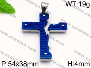 Stainless Steel Cross Pendant - KP56890-JE