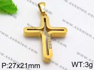 Stainless Steel Cross Pendant - KP56919-JE