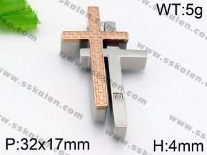 Stainless Steel Cross Pendant - KP56929-JE