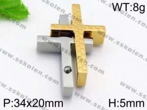 Stainless Steel Cross Pendant - KP56930-JE