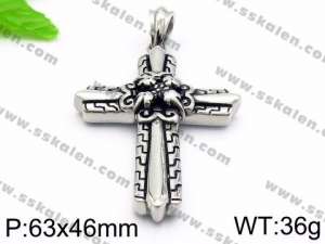 Stainless Steel Cross Pendant - KP57115-K