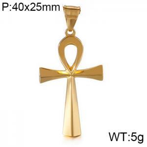 Stainless Steel Cross Pendant - KP57172-BD