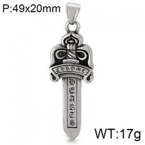 Stainless Steel Popular Pendant - KP57664-BD