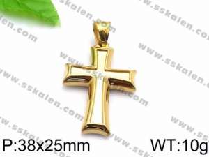 Stainless Steel Cross Pendant - KP57823-Z