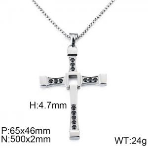 Stainless Steel Cross Pendant - KP57825-K