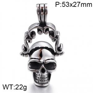 Stainless Skull Pendants - KP57828-BD