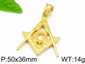 Stainless Steel Gold-plating Pendant - KP57948-THX