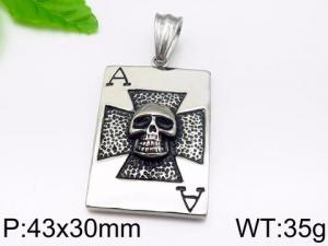 Stainless Skull Pendants - KP57978-THX