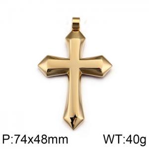 Stainless Steel Cross Pendant - KP58579-BD