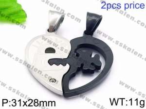 Stainless Steel Lover Pendant - KP59382-JE