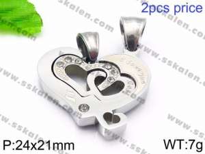 Stainless Steel Lover Pendant - KP59394-JE