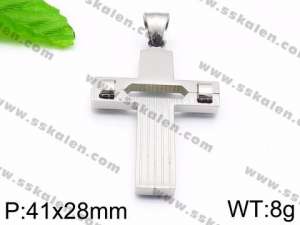 Stainless Steel Cross Pendant - KP59683-JE