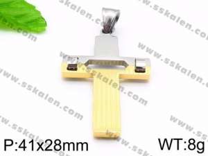 Stainless Steel Cross Pendant - KP59684-JE