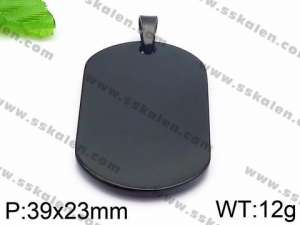 Stainless Steel Black-plating Pendant - KP59905-Z